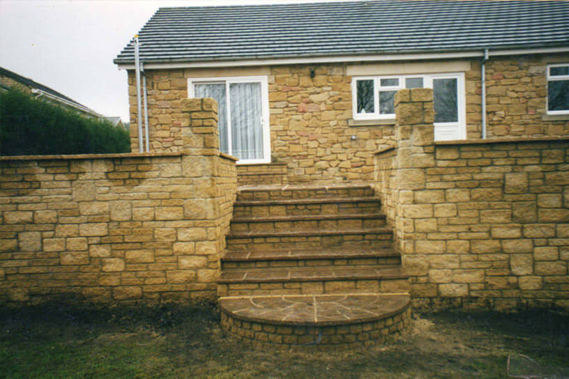 Stonework- garden-wall